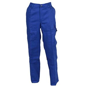 BP -64 Pantalones de trabajo con espalda elástica, 300,00 g/m2, algodón puro, 64 cm, color azul BP -64 Pantalones de trabajo con espalda elástica, 300,00 g/m2, algodón puro, 64 cm, color azul