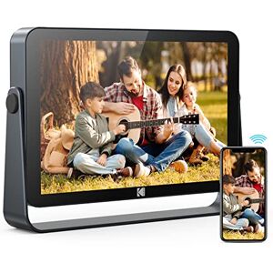 Kodak Cadre Photo Numérique 10'' Wi-Fi 6, Écran Tactile Full HD 1200x1920, 32 Go, Batterie 3800 mAh, Diaporama & Musique, Météo Auto, Partage Via Wi-Fi 2.4G/5G Gris Kodak Cadre Photo Numérique 10'' Wi-Fi 6, Écran Tactile Full HD 1200x1920, 32 Go, Batterie 3800 mAh, Diaporama & Musique, Météo Auto, Partage Via Wi-Fi 2.4G/5G Gris