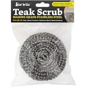 STAR BRITE Estropajo de Acero Inoxidable de Grado Marino para Teca Herramienta de Limpieza Duradera y Resistente a la Corrosión para Cubiertas de Barcos, Muebles y Más 100% Acero Inoxidable STAR BRITE Estropajo de Acero Inoxidable de Grado Marino para Teca Herramienta de Limpieza Duradera y Resistente a la Corrosión para Cubiertas de Barcos, Muebles y Más 100% Acero Inoxidable