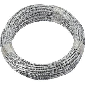 Ruck-Zuck De Ruck Zuck Cable de Acero galvanizado, diámetro de 3 mm, Longitud 10 m, 6 x 7 ventilación, Ruck-Zuck De Ruck Zuck Cable de Acero galvanizado, diámetro de 3 mm, Longitud 10 m, 6 x 7 ventilación,