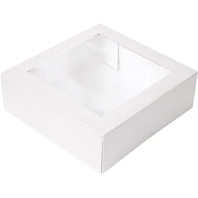 Garcia de Pou 50 Unidades Cajas Pastelería Con Ventana 'Thepack' 250 G/M2 + Opp 23X23X7,5 Cm Blanco Cartón Ondulado Nano-Micro Garcia de Pou 50 Unidades Cajas Pastelería Con Ventana 'Thepack' 250 G/M2 + Opp 23X23X7,5 Cm Blanco Cartón Ondulado Nano-Micro