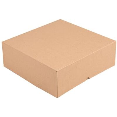 Garcia de Pou García de Pou 50 unidades Cajas Pastelería Sin Ventana 'Thepack' 240 G M2 28X28X10 Cm Natural Cartón Ondulado Nano-Micro Garcia de Pou García de Pou 50 unidades Cajas Pastelería Sin Ventana 'Thepack' 240 G M2 28X28X10 Cm Natural Cartón Ondulado Nano-Micro