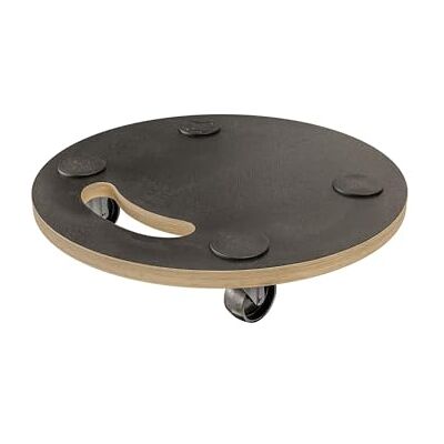 Amig Plataforma de Carga con Ruedas Soporte Rodante Redondo 4 Alfombrillas Antideslizantes Ø30 cm Carga Máx.: 100 kg 4 Ruedas: 2 con Freno Madera Contrachapada Certificado FSC Negro Amig Plataforma de Carga con Ruedas Soporte Rodante Redondo 4 Alfombrillas Antideslizantes Ø30 cm Carga Máx.: 100 kg 4 Ruedas: 2 con Freno Madera Contrachapada Certificado FSC Negro