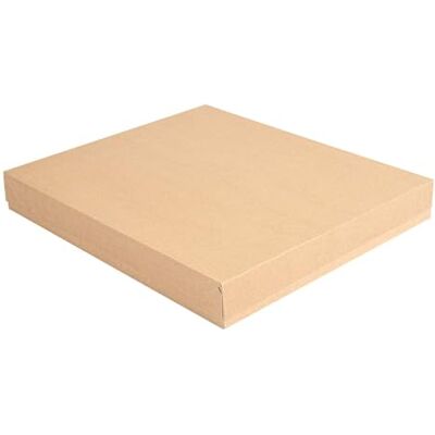 Garcia de Pou García de Pou 50 Unidades Bandejas + Tapa 'Thepack' 240 G/M2 32X27X4 Cm Natural Cartón Ondulado Nano-Micro Garcia de Pou García de Pou 50 Unidades Bandejas + Tapa 'Thepack' 240 G/M2 32X27X4 Cm Natural Cartón Ondulado Nano-Micro