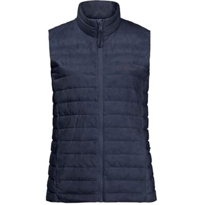 Jack Wolfskin Pilvi Down Chaleco para mujer, azul noche (night blue), L Jack Wolfskin Pilvi Down Chaleco para mujer, azul noche (night blue), L