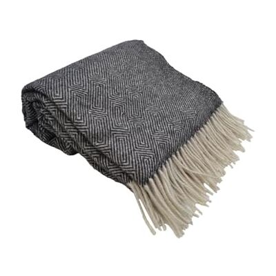 HOME MAISON Manta Mezclada con Lana Merino - Elegante y Suave HOME MAISON Manta Mezclada con Lana Merino - Elegante y Suave