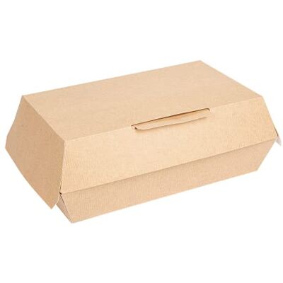 Garcia de Pou 50 Unidades Cajas "Lunch Box" 'Thepack' 220 G/M2 22X13X7,5 Cm Natural Cartón Ondulado Nano-Micro Garcia de Pou 50 Unidades Cajas "Lunch Box" 'Thepack' 220 G/M2 22X13X7,5 Cm Natural Cartón Ondulado Nano-Micro