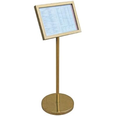 Garcia de Pou García de Pou Porta Menús con Pie Incorporado, 27.5 x 115 Cm, Dorado Garcia de Pou García de Pou Porta Menús con Pie Incorporado, 27.5 x 115 Cm, Dorado