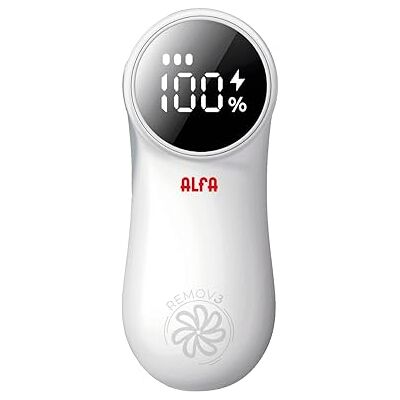 Alfa Quitapelusas Eléctrico REMOV3. Puerto de Carga Tipo-C. Pantalla LED Inteligente. 3 velocidades Ajustables. Autonomía 3,5h. Accesorios incluidos. Alfa Quitapelusas Eléctrico REMOV3. Puerto de Carga Tipo-C. Pantalla LED Inteligente. 3 velocidades Ajustables. Autonomía 3,5h. Accesorios incluidos.