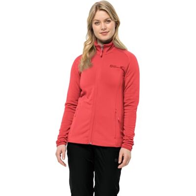 Jack Wolfskin Baiselberg Fz W Chaqueta de forro polar, color rojo brillante, rojo vivo, M Jack Wolfskin Baiselberg Fz W Chaqueta de forro polar, color rojo brillante, rojo vivo, M