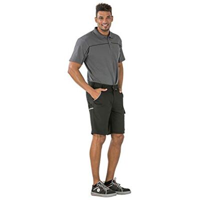Planam Pantalones cortos de lona 320, talla l, gris/negro Planam Pantalones cortos de lona 320, talla l, gris/negro