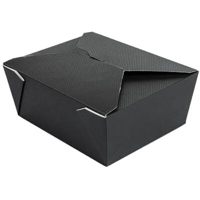 Garcia de Pou García de Pou 50 Unidades Cajas Americanas Microondables 'Thepack' 1350 Ml 230 + 12Pp G/M2 15,2X12,1X6,5 Cm Negro Cartón Ondulado Nano-Micro Garcia de Pou García de Pou 50 Unidades Cajas Americanas Microondables 'Thepack' 1350 Ml 230 + 12Pp G/M2 15,2X12,1X6,5 Cm Negro Cartón Ondulado Nano-Micro