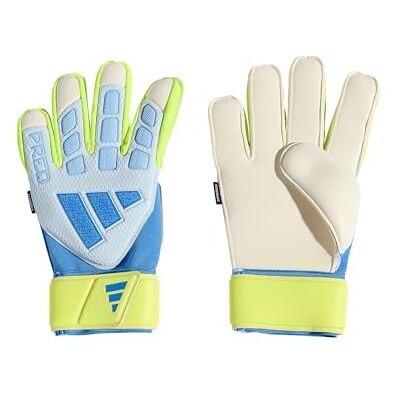 Adidas Unisex Goalkeeper Glove Match FINGERSAVE, Crystal Sky/Ray Blue/Solar Yellow, 7 Adidas Unisex Goalkeeper Glove Match FINGERSAVE, Crystal Sky/Ray Blue/Solar Yellow, 7