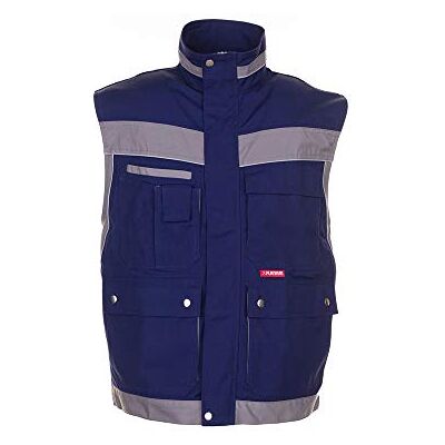 Planam Chaleco Plaline talla L, azul marino/zinc, 052 Planam Chaleco Plaline talla L, azul marino/zinc, 052