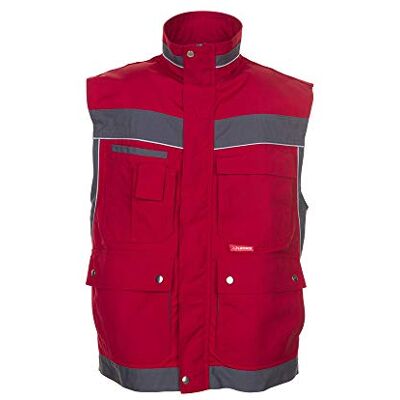 Planam 2537048 Chaleco plaline, tamaño m, rojo/pizarra Planam 2537048 Chaleco plaline, tamaño m, rojo/pizarra