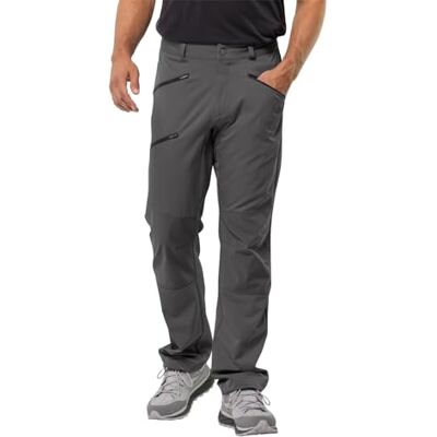 Jack Wolfskin Pantalón de Senderismo Alpino, Slate, 54 para Hombre, Gris, 54 Jack Wolfskin Pantalón de Senderismo Alpino, Slate, 54 para Hombre, Gris, 54