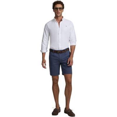 SILBON Bermuda Clásica Pinza Azul Índigo para Hombre Talla 40 SILBON Bermuda Clásica Pinza Azul Índigo para Hombre Talla 40
