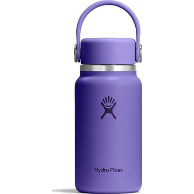 Hydro Flask – Micro Hydro™ 200 ml (6.7 oz) Mini Bottle con correa FlexClip™ extraíble – Frío 20 h y calor 7 h – Compacta y resistente – Utopia Purple Hydro Flask – Micro Hydro™ 200 ml (6.7 oz) Mini Bottle con correa FlexClip™ extraíble – Frío 20 h y calor 7 h – Compacta y resistente – Utopia Purple