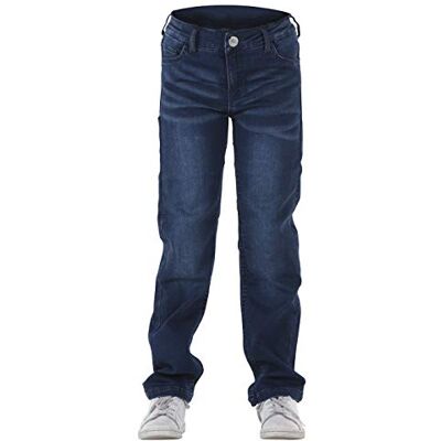 Overlap Street Smalt Vaqueros para niños, aprobados por carretera, azul, talla 12 años Overlap Street Smalt Vaqueros para niños, aprobados por carretera, azul, talla 12 años