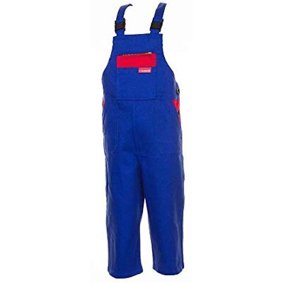 Planam Peto para niños, tamaño 158/164, aciano azul/rojo medio, Planam Peto para niños, tamaño 158/164, aciano azul/rojo medio,