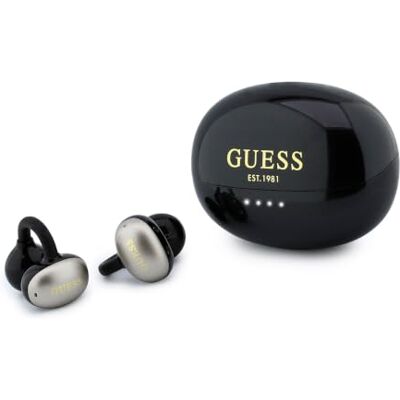 CG MOBILE Guess Auriculares OWS con Acabado Metálico y Logo Clásico, Negro CG MOBILE Guess Auriculares OWS con Acabado Metálico y Logo Clásico, Negro