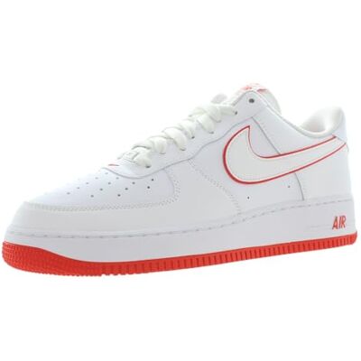 Nike Air Force 1 '07 Blanco/Blanco-Picante Rojo-Blanco para hombre, talla 13 Nike Air Force 1 '07 Blanco/Blanco-Picante Rojo-Blanco para hombre, talla 13