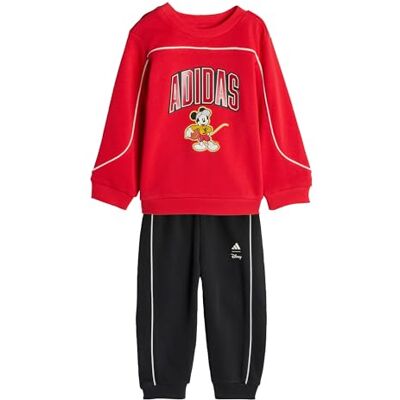 Adidas Unisex Bimbi 0-24 DISNEY MICKEY MOUSE JOGGER, pure ruby/off white, 9-12 Months Adidas Unisex Bimbi 0-24 DISNEY MICKEY MOUSE JOGGER, pure ruby/off white, 9-12 Months