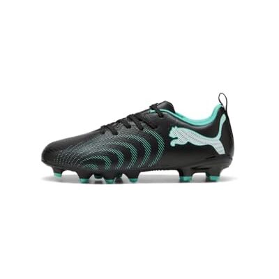 PUMA Future 9 Play FG/AG JR Tenis de fútbol, Color Negro y Blanco Menta, Talla 5.5 de Reino Unido PUMA Future 9 Play FG/AG JR Tenis de fútbol, Color Negro y Blanco Menta, Talla 5.5 de Reino Unido