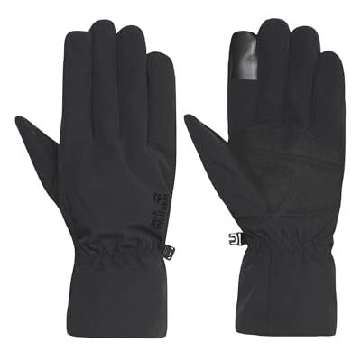 Jack Wolfskin Guantes Highloft, Color Negro, XS, Negro, XS Jack Wolfskin Guantes Highloft, Color Negro, XS, Negro, XS