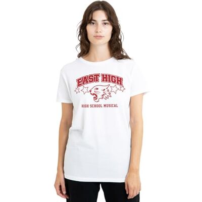 Disney High School Musical East High Camiseta de Mujer, Blanco, S Disney High School Musical East High Camiseta de Mujer, Blanco, S
