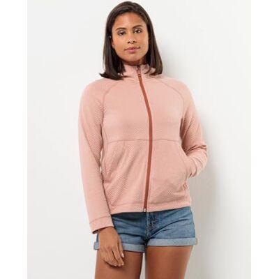 Jack Wolfskin Fernweh Hooded JKT W Chaqueta de forro polar, color rosa, Rosa Dawn., S Jack Wolfskin Fernweh Hooded JKT W Chaqueta de forro polar, color rosa, Rosa Dawn., S