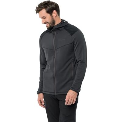 Jack Wolfskin Kolbenberg FZ M Chaqueta de Forro Polar para Hombre, Phantom, S, Fantasma, S Jack Wolfskin Kolbenberg FZ M Chaqueta de Forro Polar para Hombre, Phantom, S, Fantasma, S