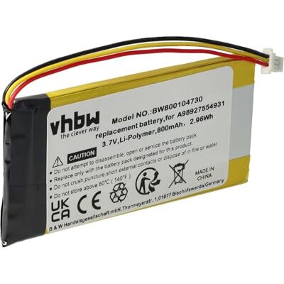 vhbw Batería reemplaza Sony A98927554931 A98941654402 para libros electrónicos, eBook (800 mAh, 3,7 V, Li-poli) vhbw Batería reemplaza Sony A98927554931 A98941654402 para libros electrónicos, eBook (800 mAh, 3,7 V, Li-poli)