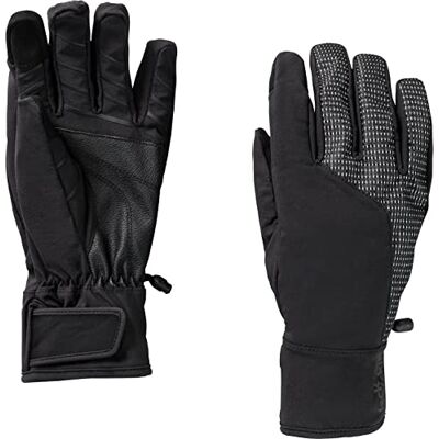 Jack Wolfskin , Night Hawk, Guantes A Prueba De Viento Softshell, Negro 6000, S, Unisex-Adulto Jack Wolfskin , Night Hawk, Guantes A Prueba De Viento Softshell, Negro 6000, S, Unisex-Adulto