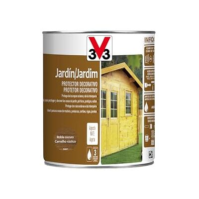 V33 Protector Decorativo de la Madera Jardín Mate Roble Oscuro 2,5L V33 Protector Decorativo de la Madera Jardín Mate Roble Oscuro 2,5L