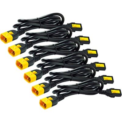 Cable de alimentación APC AP8702S-WW - 6 piezas, con cierre, C13 a C14, 0,6 m Cable de alimentación APC AP8702S-WW - 6 piezas, con cierre, C13 a C14, 0,6 m