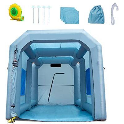 VEVOR Cabina de Pintura Inflable 4 x 2,95 x 2,75 m Carpa Hinchable de Pintura de Coches en Oxford 210D con Sistema de Filtración Sopladores 900 W Estación de Trabajo de Pintura Taller de Garaje VEVOR Cabina de Pintura Inflable 4 x 2,95 x 2,75 m Carpa Hinchable de Pintura de Coches en Oxford 210D con Sistema de Filtración Sopladores 900 W Estación de Trabajo de Pintura Taller de Garaje