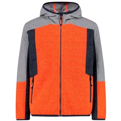 CMP Knit Tech Chaqueta de forro polar unisex con capucha fija para niños y adolescentes CMP Knit Tech Chaqueta de forro polar unisex con capucha fija para niños y adolescentes