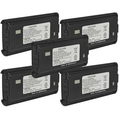 vhbw 5X batería Compatible con Kenwood TK-3302 TK-3301, TK-3302E3, TK-3302E, TK-3301T, TK-3301E radio (1600 mAh, 7,2 V, NiMH) vhbw 5X batería Compatible con Kenwood TK-3302 TK-3301, TK-3302E3, TK-3302E, TK-3301T, TK-3301E radio (1600 mAh, 7,2 V, NiMH)
