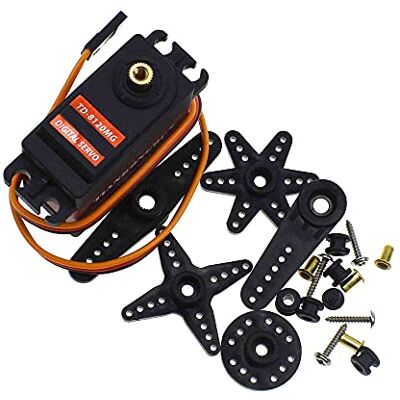 Sun TD-8120MG 20KG Digital Servo Impermeable Engranaje de Metal de esfuerzo de torsión grande (360 grados) Sun TD-8120MG 20KG Digital Servo Impermeable Engranaje de Metal de esfuerzo de torsión grande (360 grados)