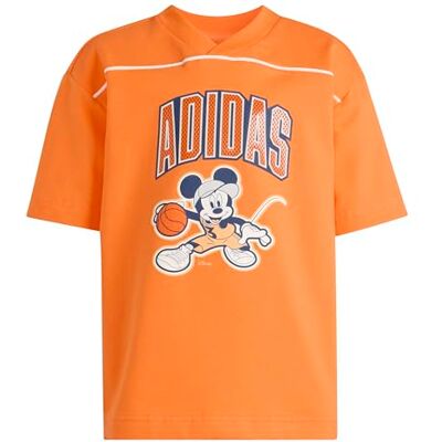 Adidas Unisex Bambini e Ragazzi Disney Mickey Mouse tee, Pure Orange/Dark Blue/Off White, 6-7 Years Adidas Unisex Bambini e Ragazzi Disney Mickey Mouse tee, Pure Orange/Dark Blue/Off White, 6-7 Years