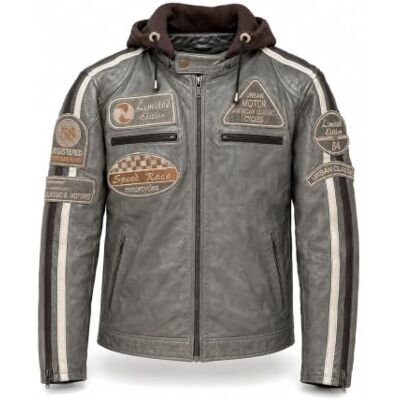 Urban 5884 Chaqueta de Cuero de Cordero Unisex - Chaqueta Urban 5884 Chaqueta de Cuero de Cordero Unisex - Chaqueta