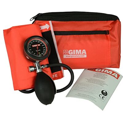 GIMA Esfigmomanómetro London en ABS, ligero y fiable, para adultos, brazalete rossp, GIMA Esfigmomanómetro London en ABS, ligero y fiable, para adultos, brazalete rossp,