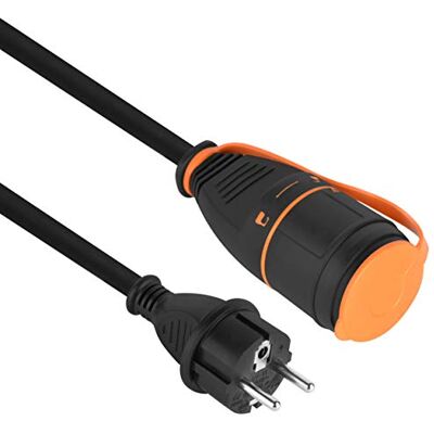 ELECTRALINE 01744 Cables de extensión exterior IP44 con bloqueo - alargador ELECTRALINE 01744 Cables de extensión exterior IP44 con bloqueo - alargador