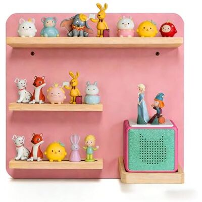 Relaxdays estantería magnética para Toniebox y 27 Figuras Tonies, Rosa Relaxdays estantería magnética para Toniebox y 27 Figuras Tonies, Rosa