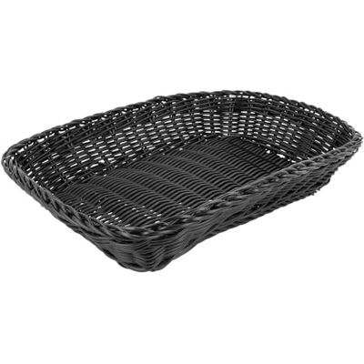 Garcia de Pou García de Pou 207.79 Cesta Simil-Mimbre Rectangular, 30 x 22 x 7 cm, Set de 12, Negro Garcia de Pou García de Pou 207.79 Cesta Simil-Mimbre Rectangular, 30 x 22 x 7 cm, Set de 12, Negro