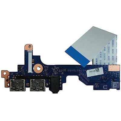 Power4Laptops Placa USB de Repuesto para computadora portátil Compatible con HP Pavilion 14-ce3002nx Power4Laptops Placa USB de Repuesto para computadora portátil Compatible con HP Pavilion 14-ce3002nx