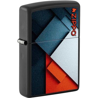 Zippo Encendedor a Prueba de Viento Contemporary , Black Matte, Color Image Recargable Reutilizable Diseño a Prueba de Viento Caja Regalo Fabricado en Estados Unidos Zippo Encendedor a Prueba de Viento Contemporary , Black Matte, Color Image Recargable Reutilizable Diseño a Prueba de Viento Caja Regalo Fabricado en Estados Unidos