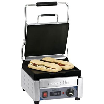 Casselin Grill Panini pequeño Premium Liso – Liso Con Temporizador Casselin Grill Panini pequeño Premium Liso – Liso Con Temporizador