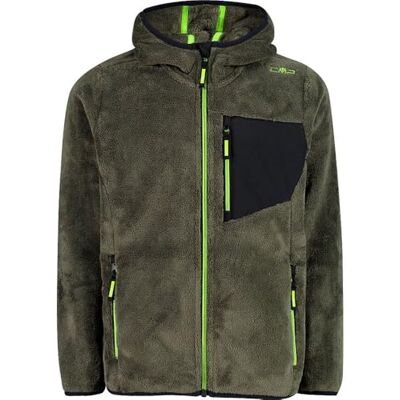 CMP Kid Jacket Fix Hood, Olive, 110 CMP Kid Jacket Fix Hood, Olive, 110